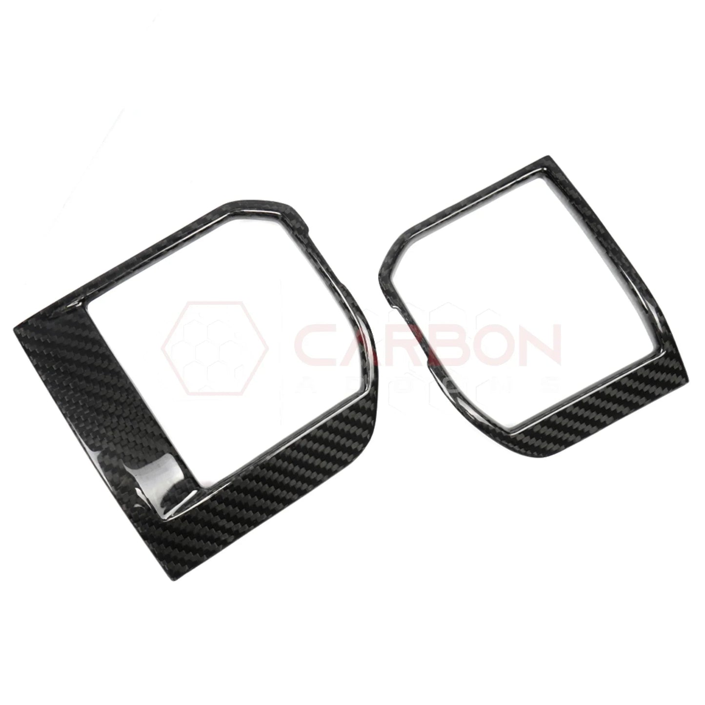 2021–Up Ford F-150 Carbon Fiber Dashboard AC Vent Trim Covers – 2pcs Set