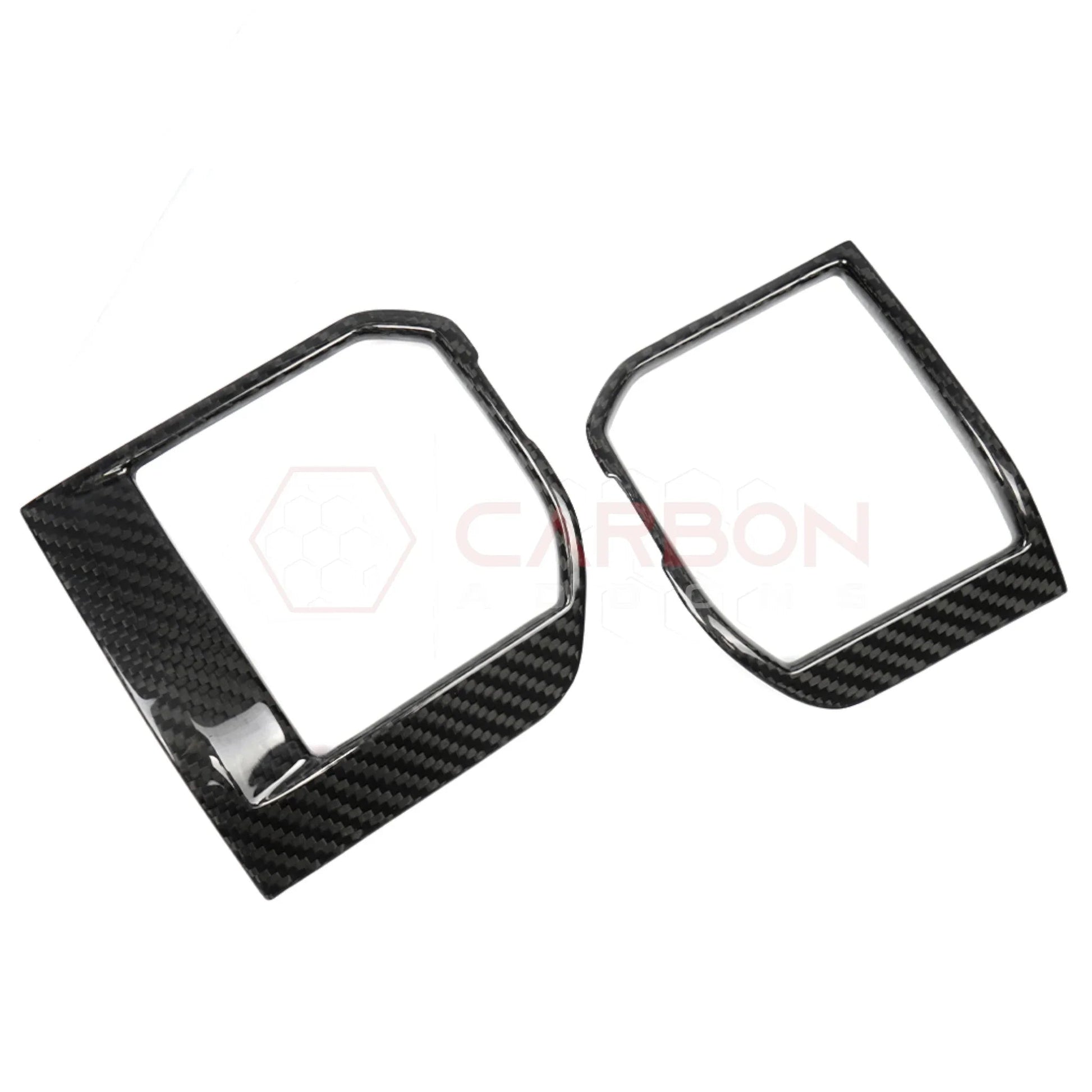 2021–Up Ford F-150 Carbon Fiber Dashboard AC Vent Trim Covers – 2pcs Set