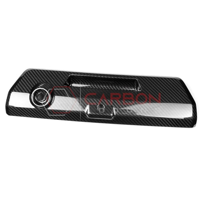 F150 2021-Up Tailgate Latch Door Handles Real Carbon Fiber Cover