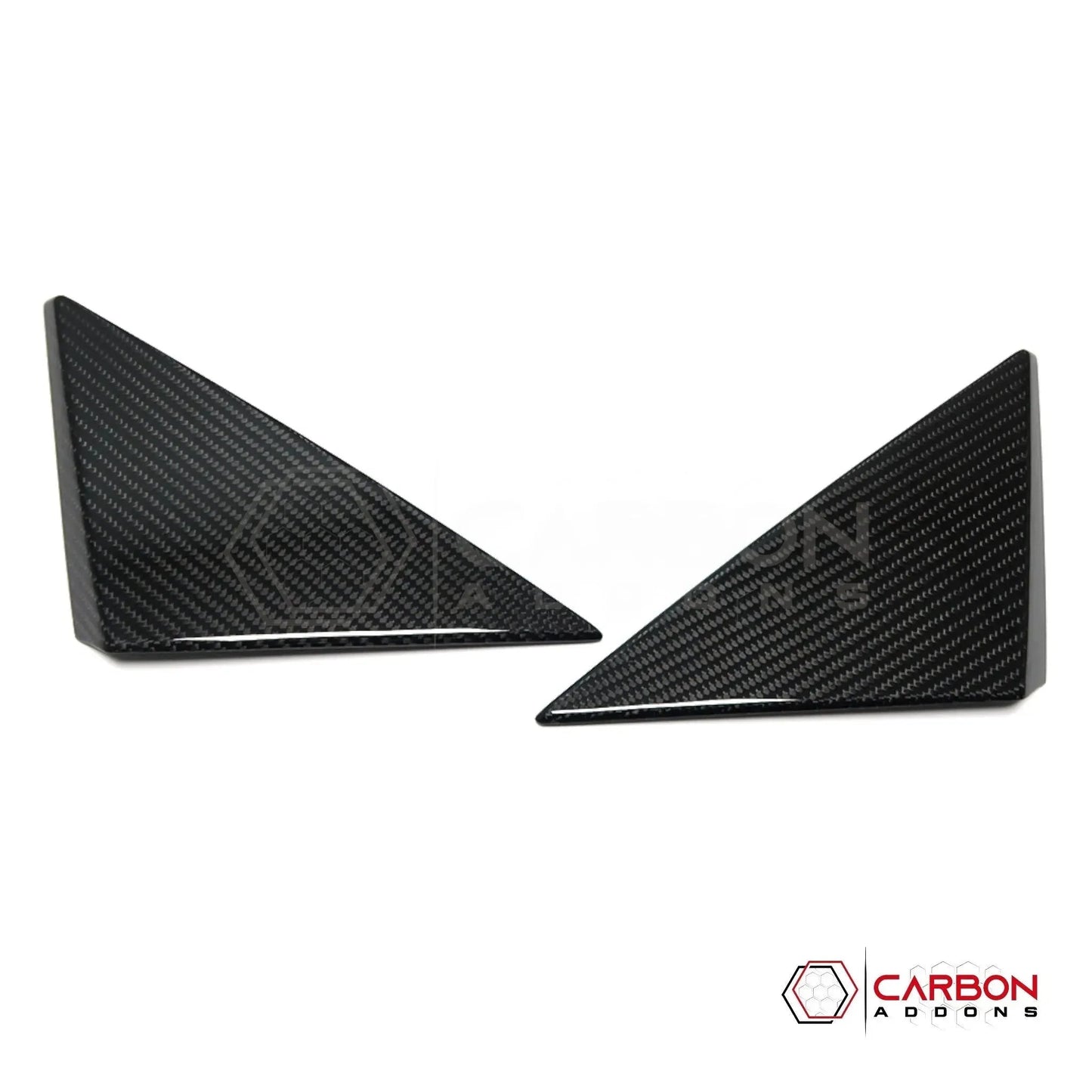 C8 Corvette 2020+ Real Carbon Fiber A-Pillar Exterior Trim Cover | 2020-2027