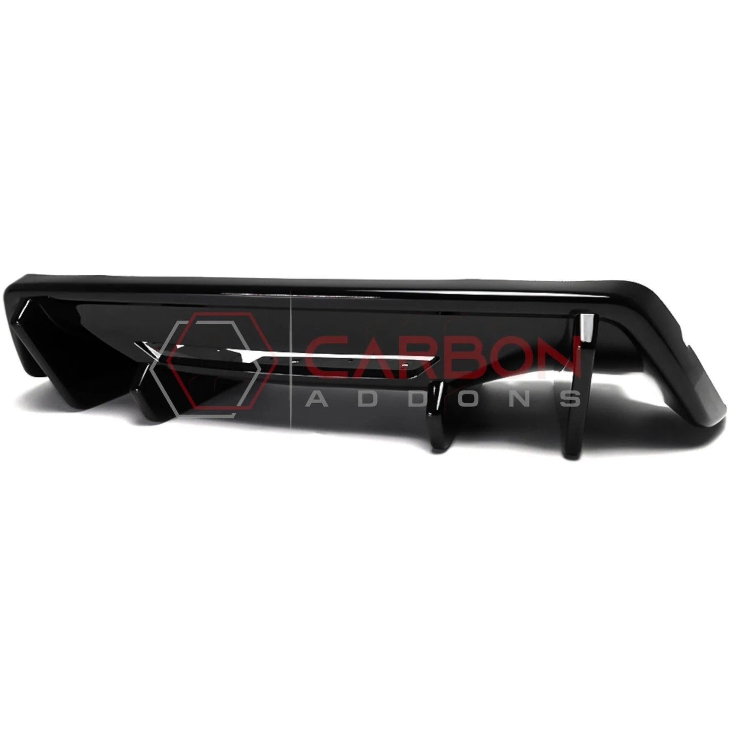 2024+ Mustang GT Ecoboost Rear Diffuser Addon with Fins | ABS