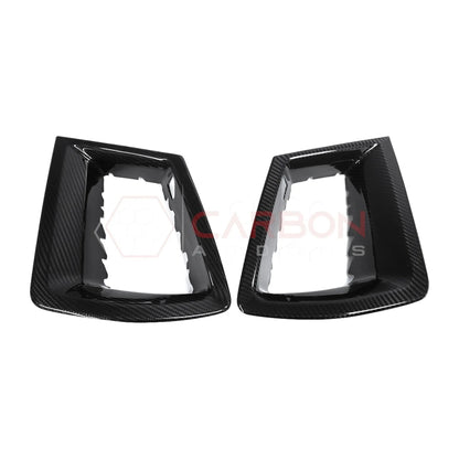 Real Carbon Fiber Upper Grille Insert Covers for 2024+ Ford Mustang GT