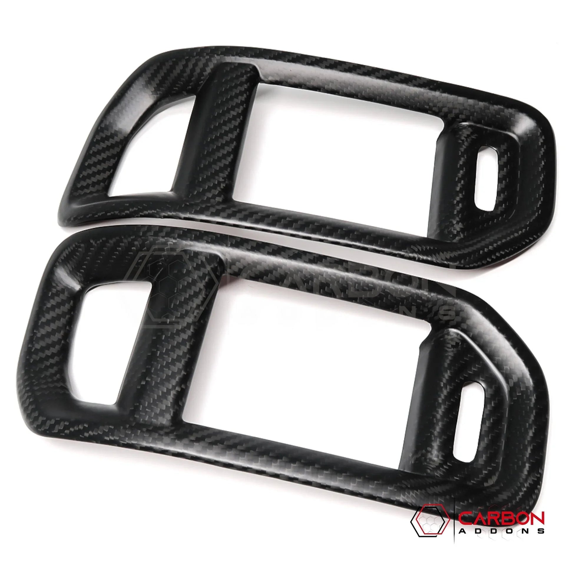 2019+ RAM 1500/TRX/RHO Dashboard Side AC Vent Trim Hard Carbon Fiber Cover