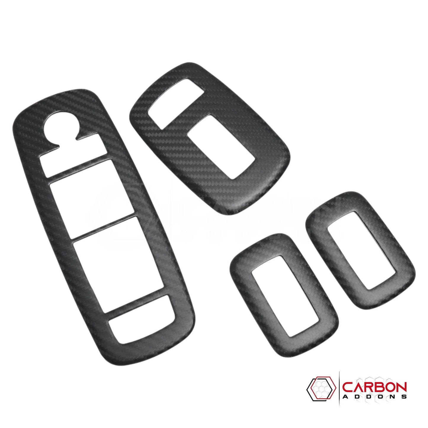 2019+ RAM 1500/TRX/RHO Interior Window Switch Trim Hard Carbon Fiber Cover