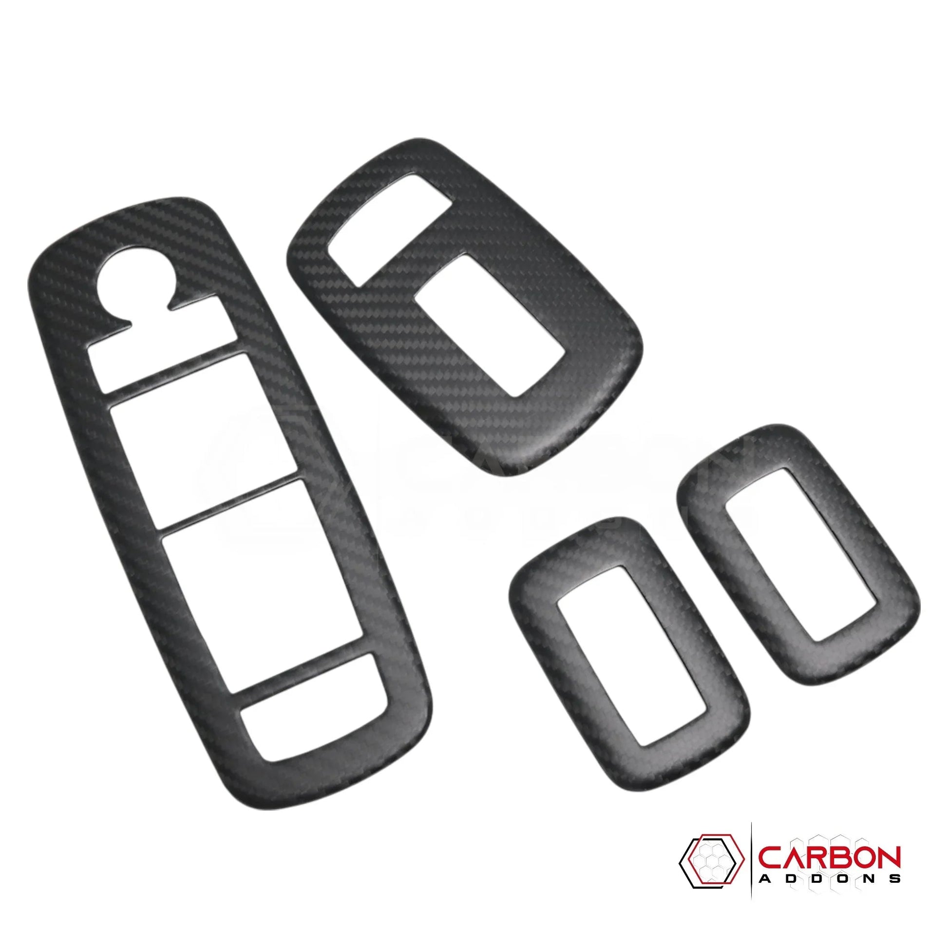 2019+ RAM 1500/TRX/RHO Interior Window Switch Trim Hard Carbon Fiber Cover