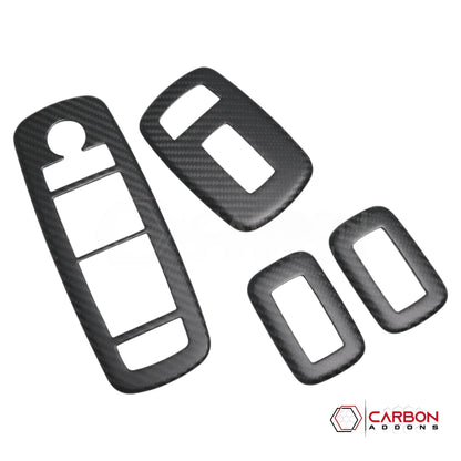 2019+ RAM 1500/TRX/RHO Interior Window Switch Trim Hard Carbon Fiber Cover