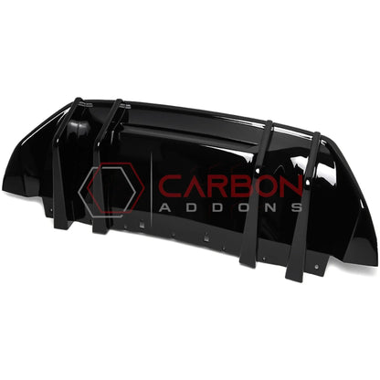 Rear Diffuser Add-On Fins for 2024+ Ford Mustang GT & EcoBoost (ABS Plastic)