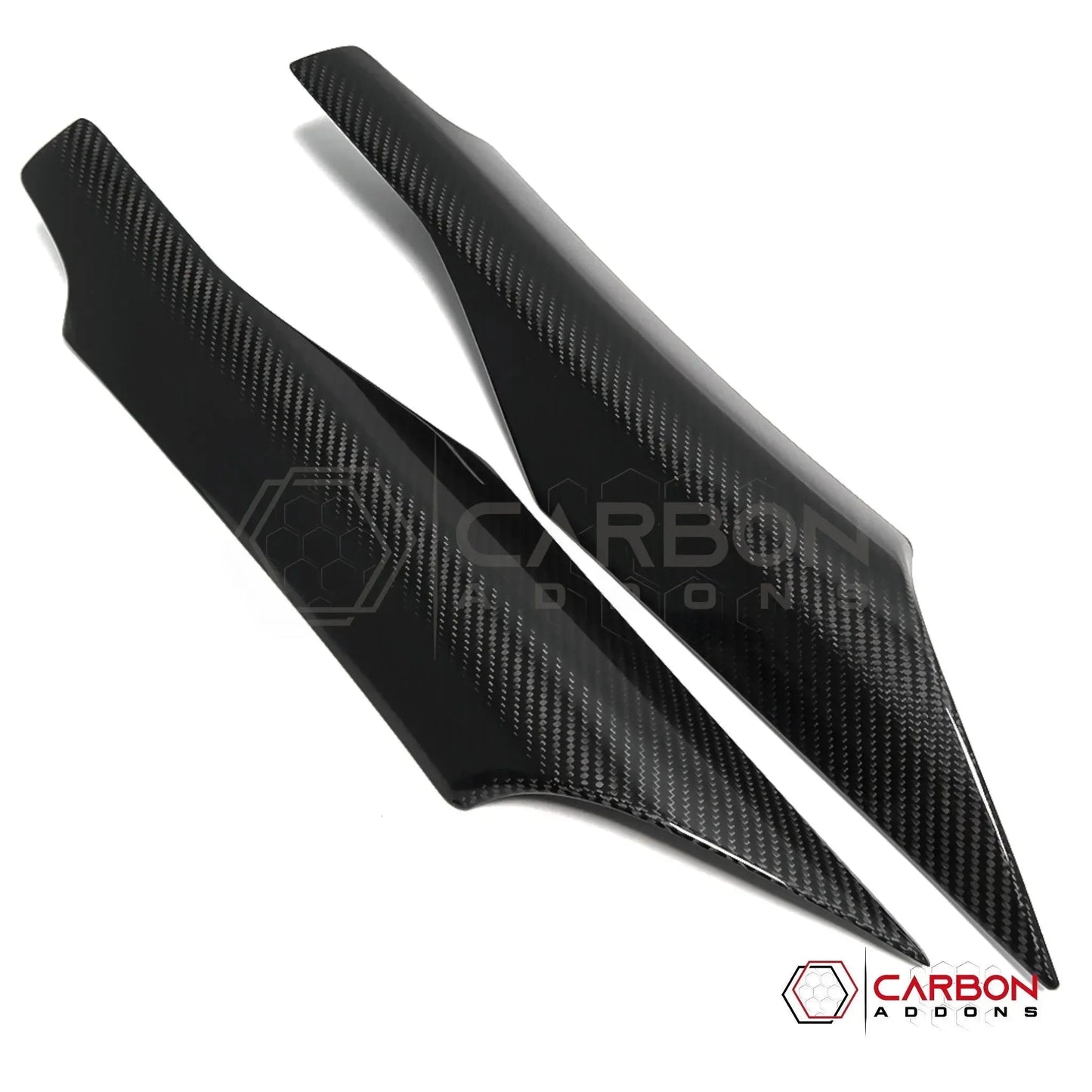 C8 Corvette Real Carbon Fiber Door Speaker Upper Trim Covers | Interior Upgrade (2020–2026)