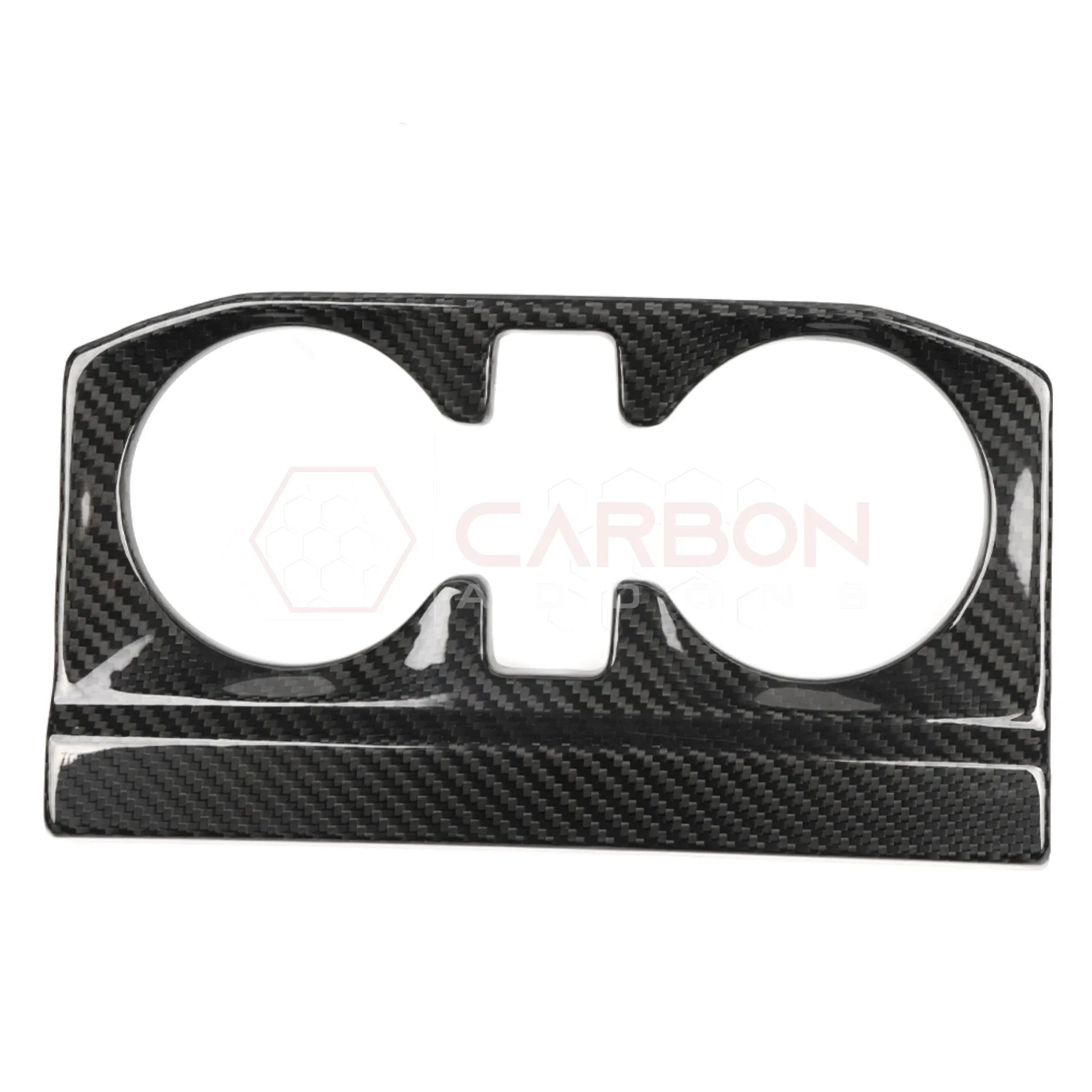 2021–2024 Ford F-150 Real Carbon Fiber Rear Center Console Cup Holder Trim Bezel