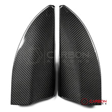 Real Carbon Fiber A-Pillar Speaker Trim Covers for 2021+ Ford F-150