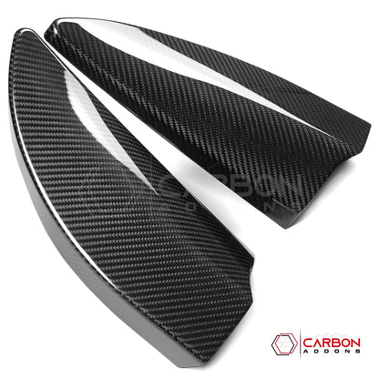2021+ Ford F-150 Real Carbon Fiber Inner Door Triangle A-Pillar Trim Covers
