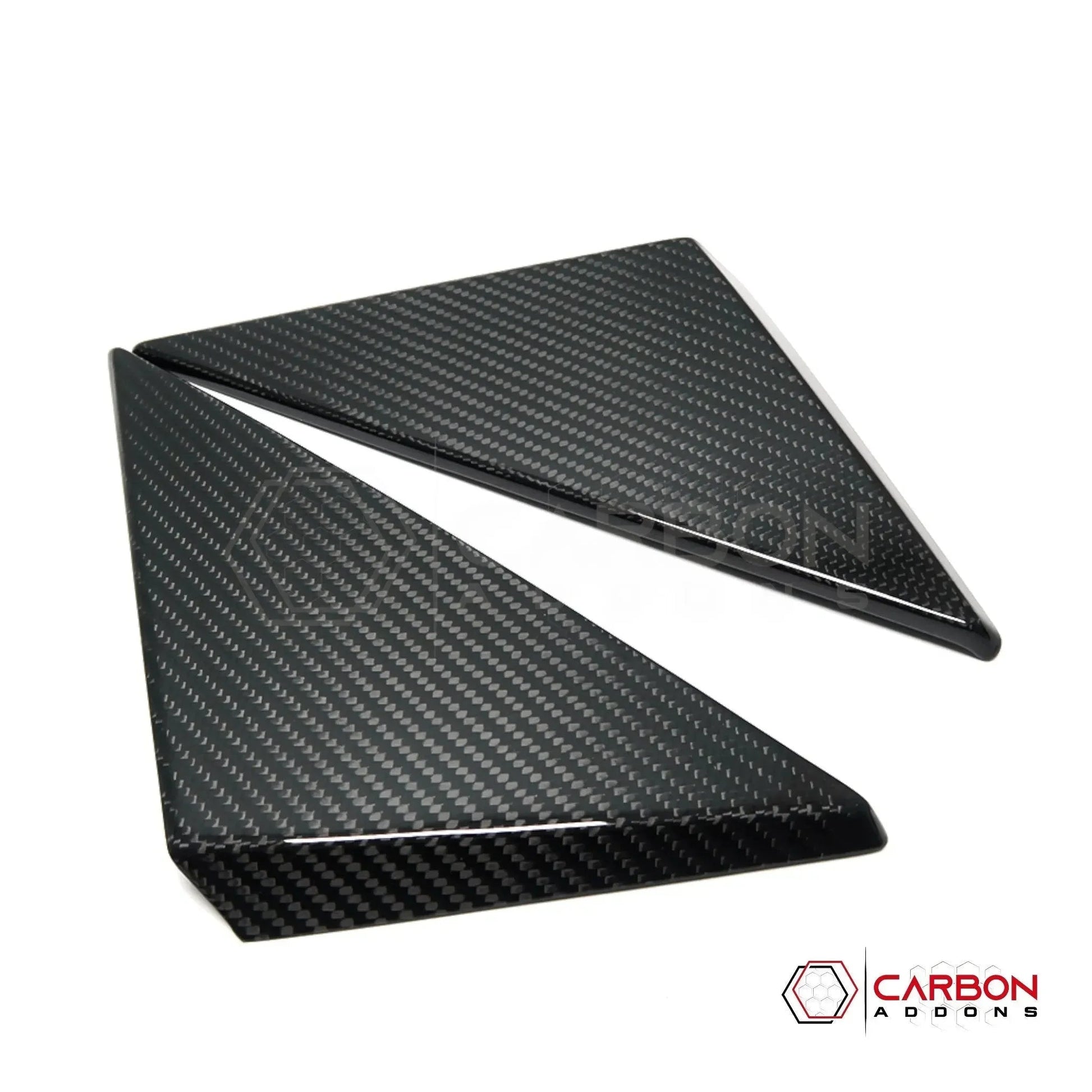 C8 Corvette 2020+ Real Carbon Fiber A-Pillar Exterior Trim Cover | 2020-2027