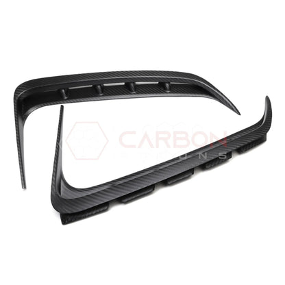 2021+ RAM TRX/RHO Exterior Rear Fender Taillight Vent Trims Hard Carbon Fiber Covers