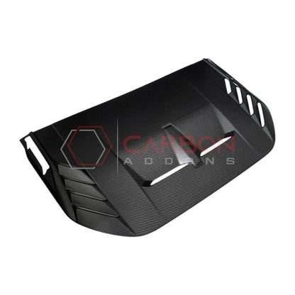 Real Carbon Fiber Hood Vent Trim Cover For 2021+ Bronco Raptor