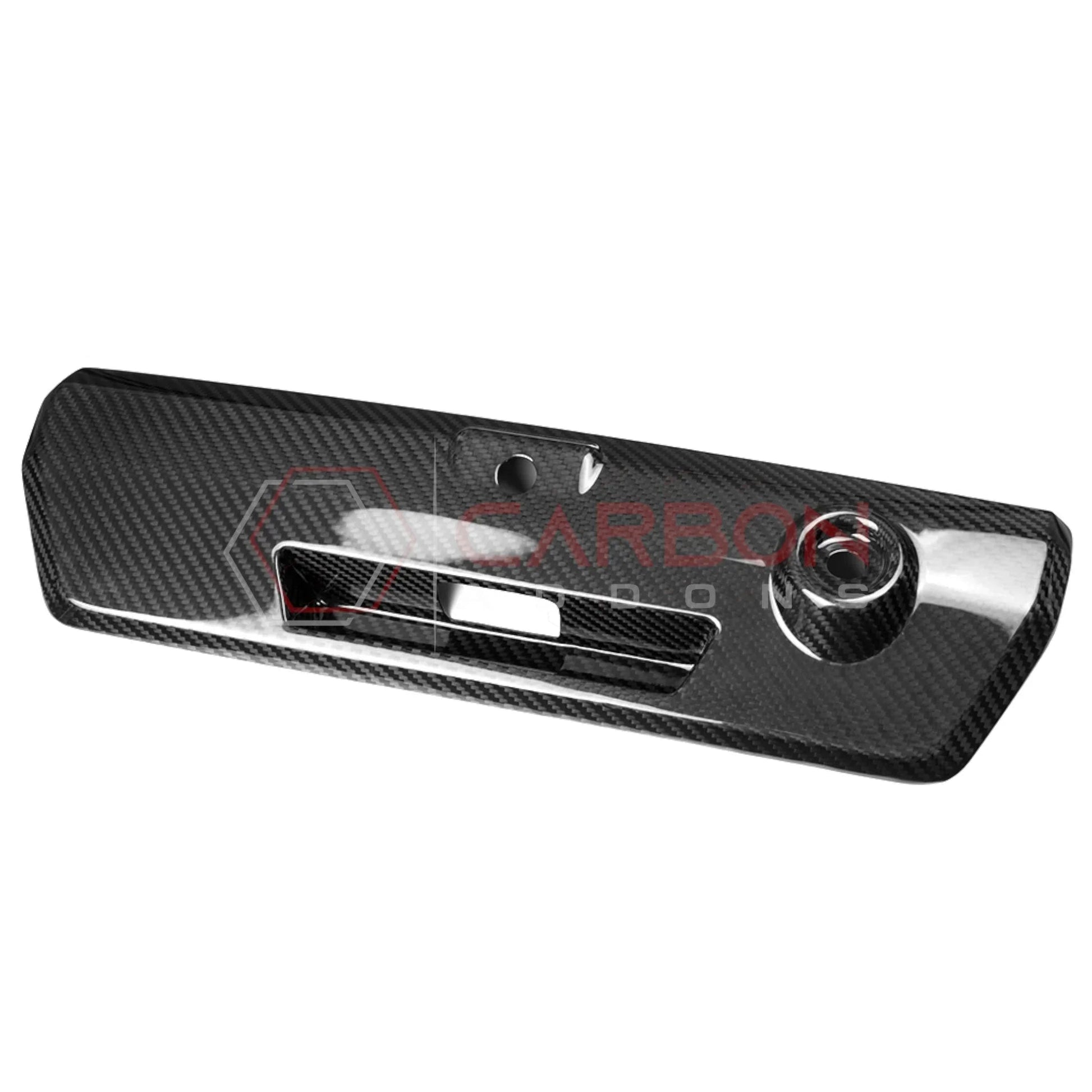 F150 2021-Up Tailgate Latch Door Handles Real Carbon Fiber Cover