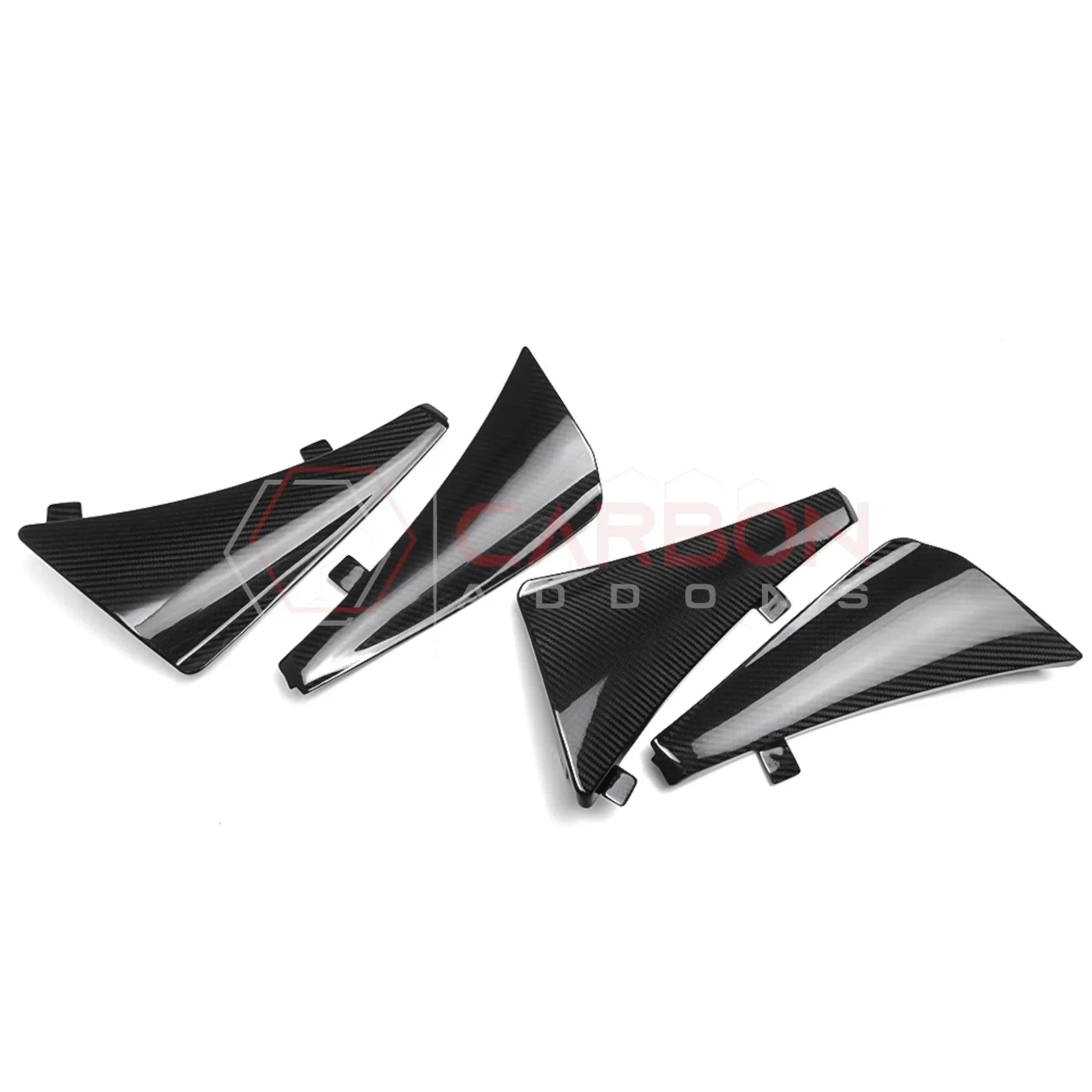 C8 Corvette Extended Mud Splash Guards | Carbon Fiber