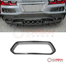 C8 Z06/ERay Corvette Carbon Fiber Rear Bumper Diffuser Exhaust Tail Pipe Surround Trim Cover
