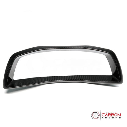 C8 Corvette Real Carbon Fiber Gauge Cluster Trim Cover | Interior Overlay (2020–2025)