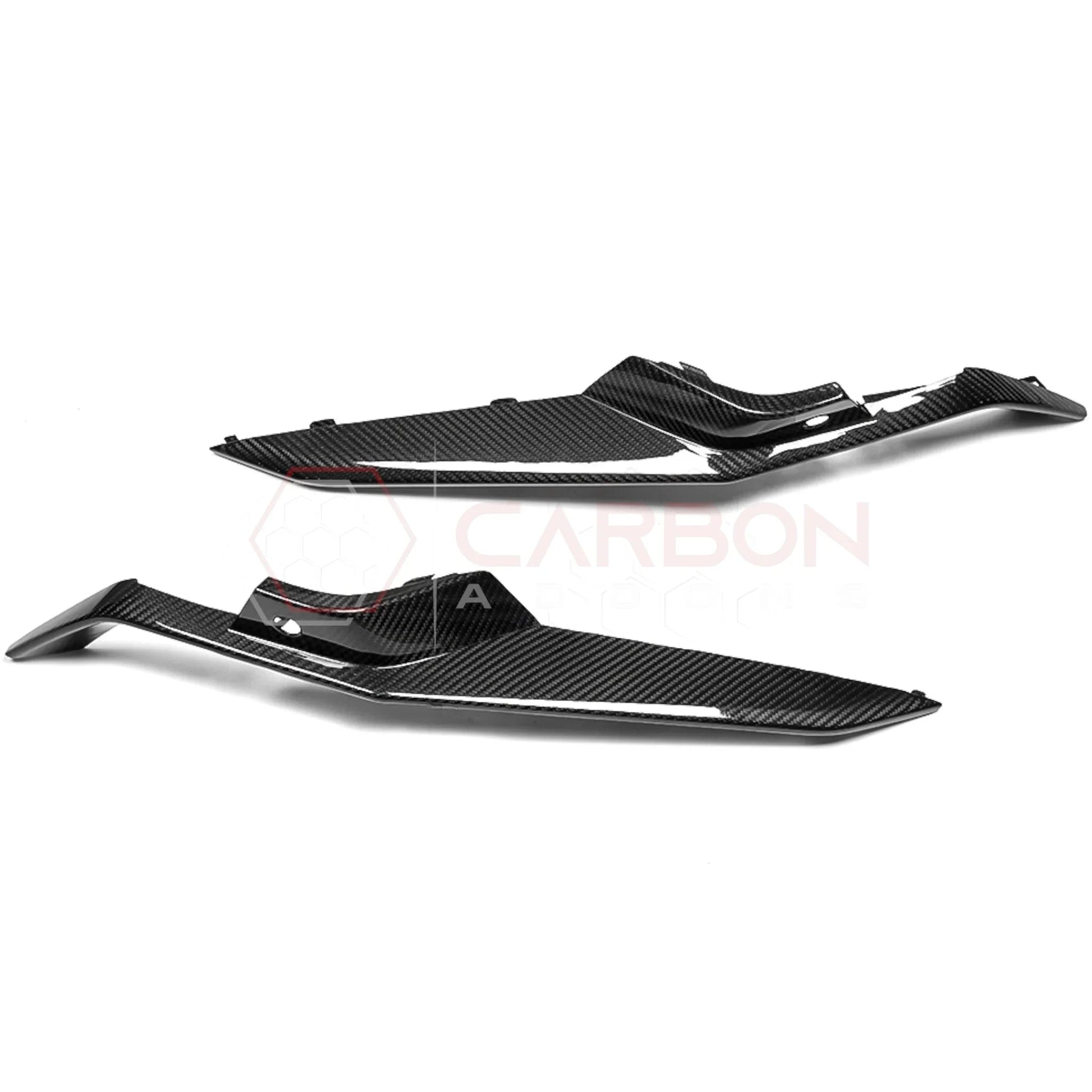 C8 Z06 Corvette Real Carbon Fiber Front Bumper Grill Trims