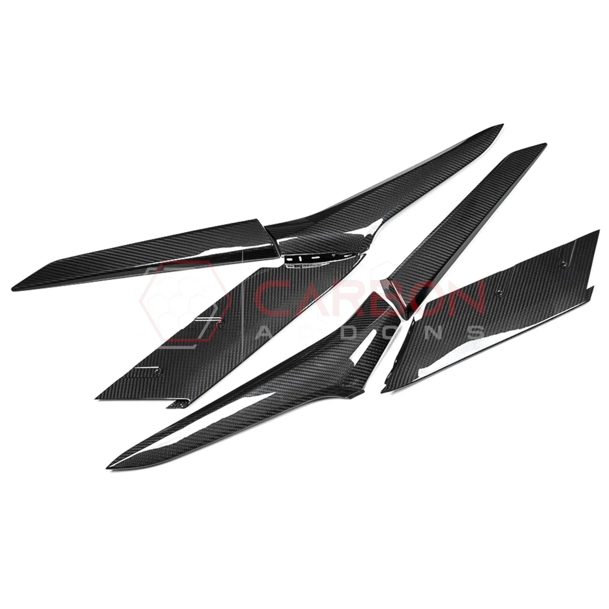 C8 Corvette Z06/ERay Carbon Fiber Side Scoop Boomerang Directly Replacement Trims