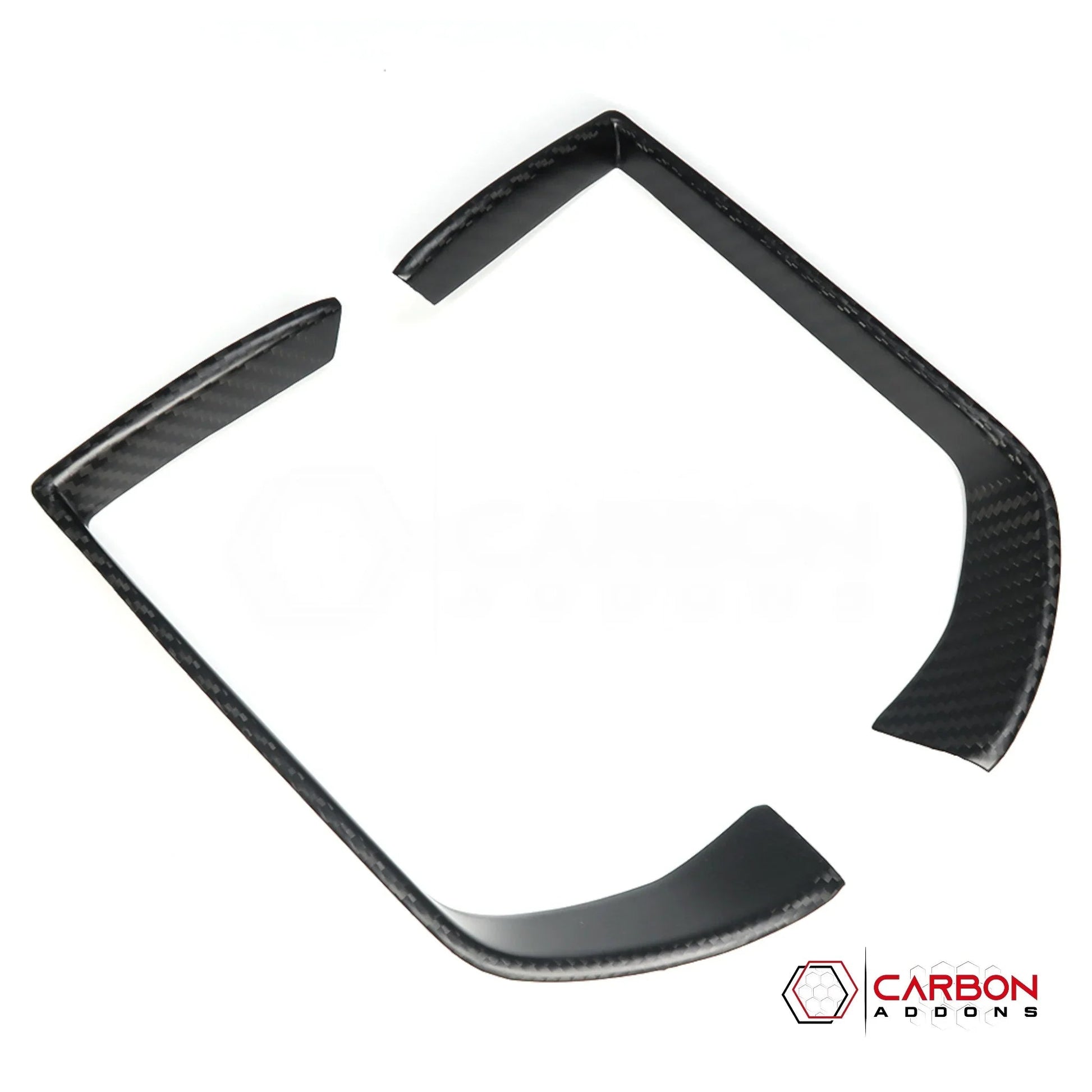 2019+ RAM 1500/TRX/RHO Infotainment Screen AC Vent Trim Hard Carbon Fiber Cover