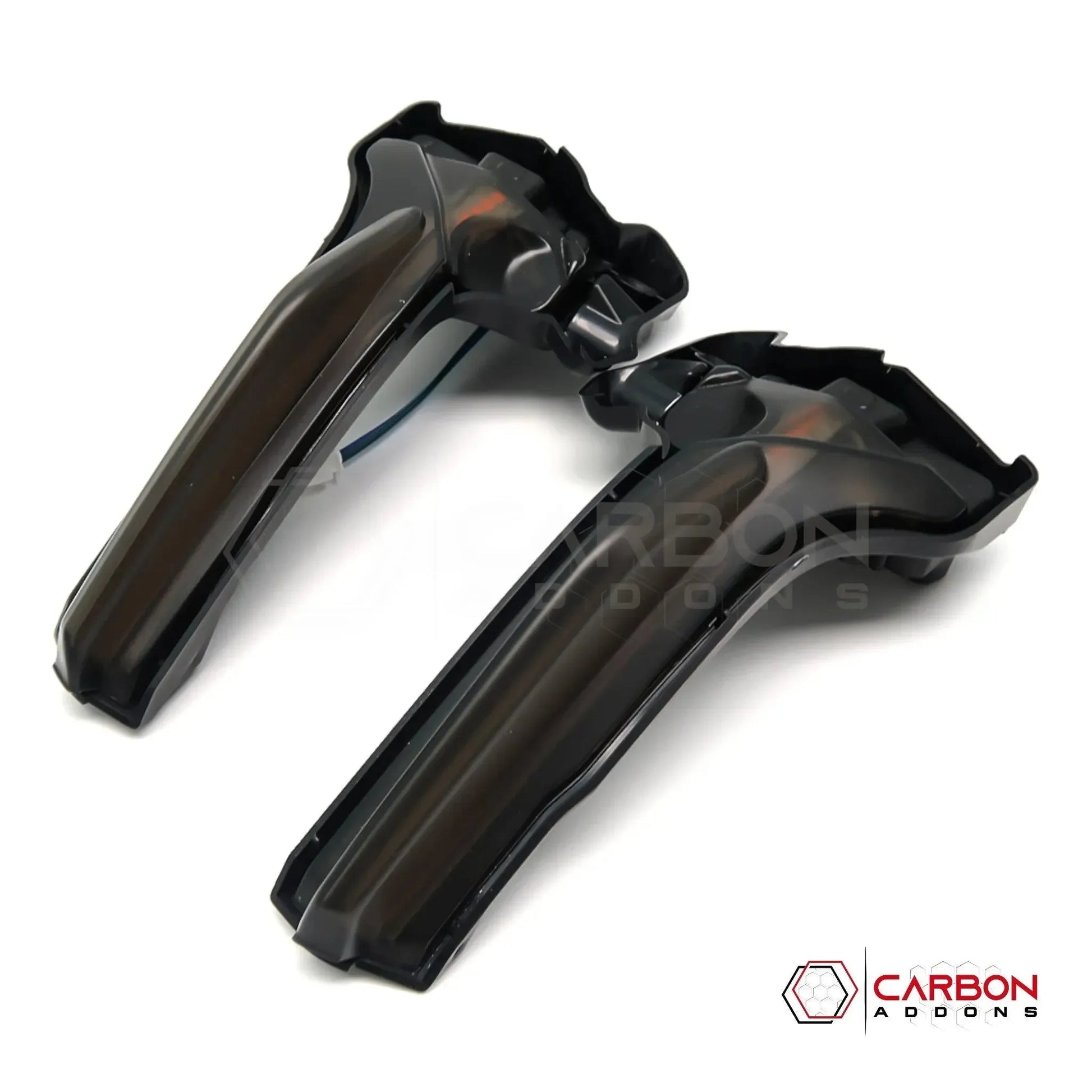 C8 Corvette Smoked Sequential LED Mirror Cap Turn Signals | Plug-and-Play Upgrade (2020–2027)