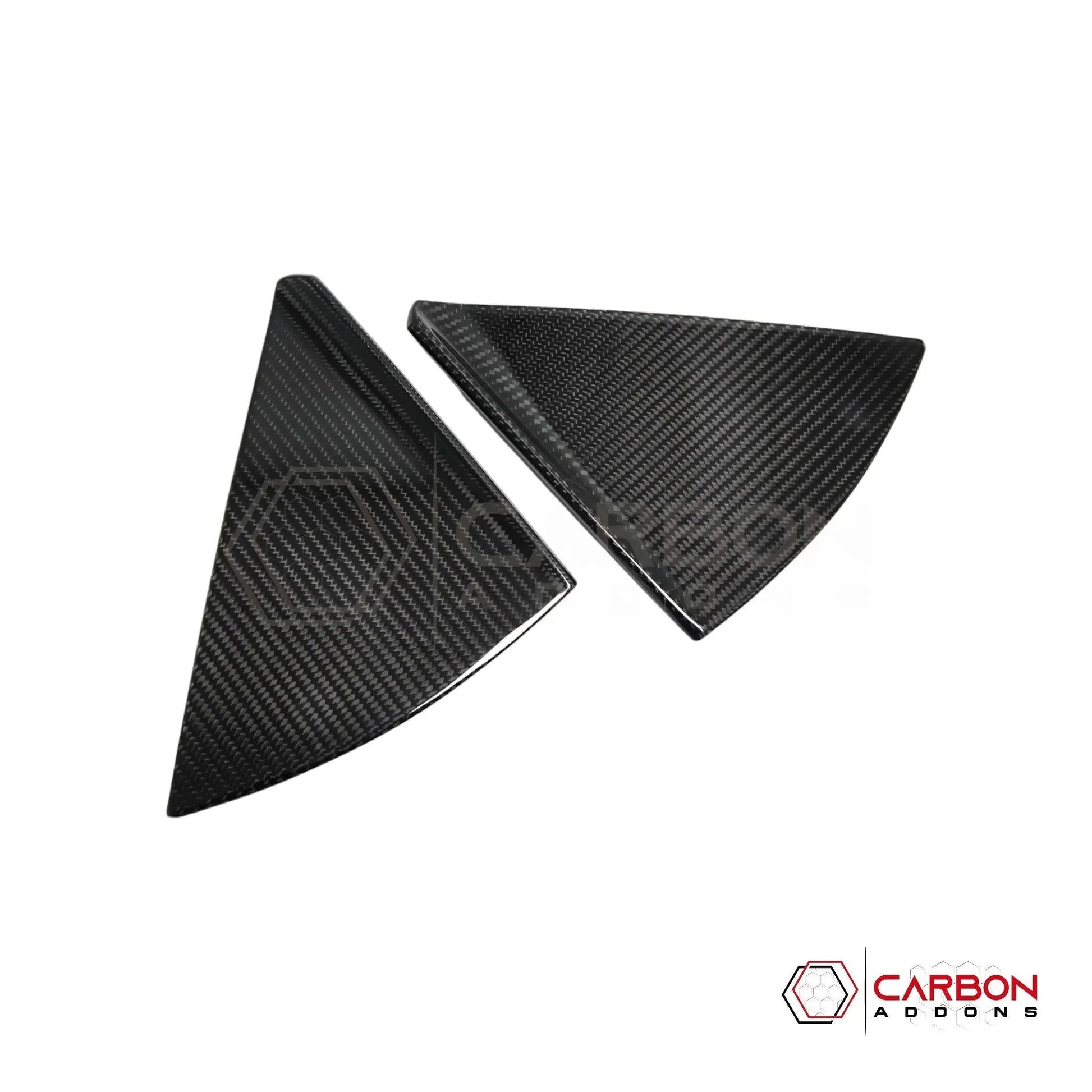 C8 Corvette Convertible Carbon Fiber B-Pillar Trim Covers | Exterior Upgrade (2020–2026)