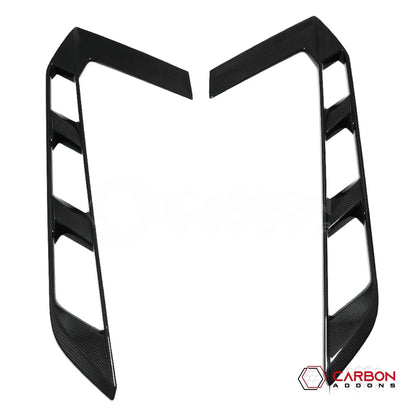 C8 Corvette Real Carbon Fiber Rear Hatch Vent Covers | Exterior Upgrade (2020–2027)