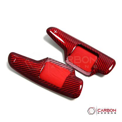 C8 Corvette Real Carbon Fiber Paddle Shifter Covers | Interior Upgrade (2020–2026)