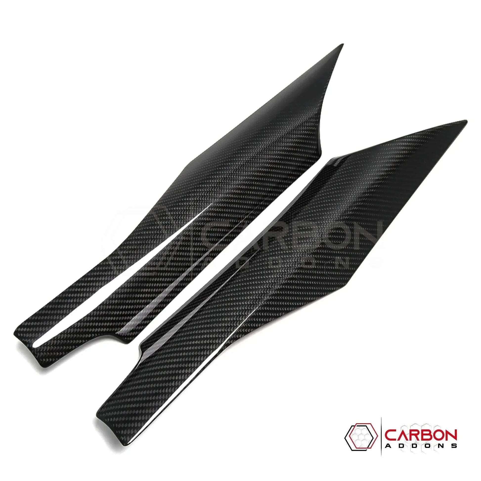 C8 Corvette Real Carbon Fiber Door Speaker Upper Trim Covers | Interior Upgrade (2020–2026)