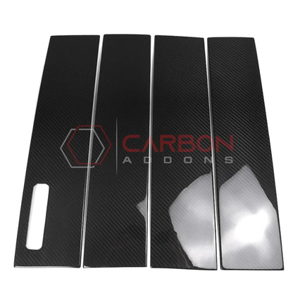 Real Carbon Fiber B-Pillar Post Trim Covers for 2021+ Ford F-150