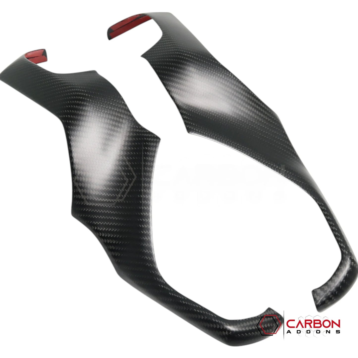 2019+ RAM 1500/TRX/RHO Radio Infotainment Screen Side Trim Hard Carbon Fiber Cover