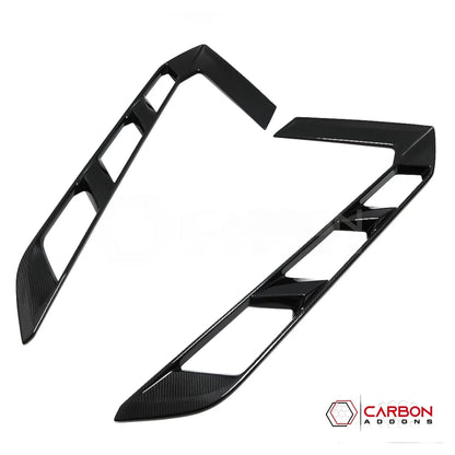 C8 Corvette Real Carbon Fiber Rear Hatch Vent Covers | Exterior Upgrade (2020–2027)