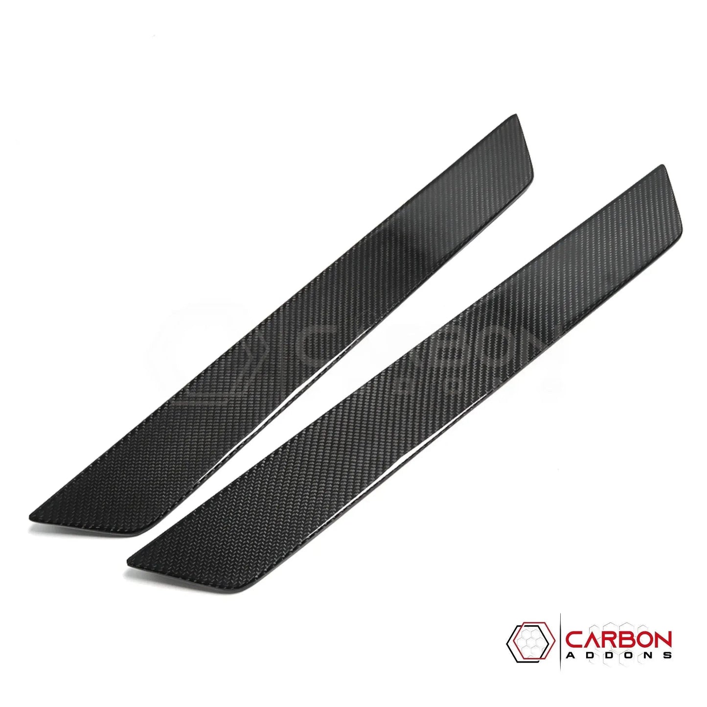 C8 Corvette Real Carbon Fiber Door Sill Plate Covers | Interior Upgrade (2020–2026)