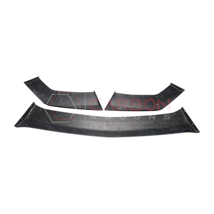 Real Carbon Fiber Front Lip Splitter for 2024+ Ford Mustang Dark Horse (3-Piece Set)