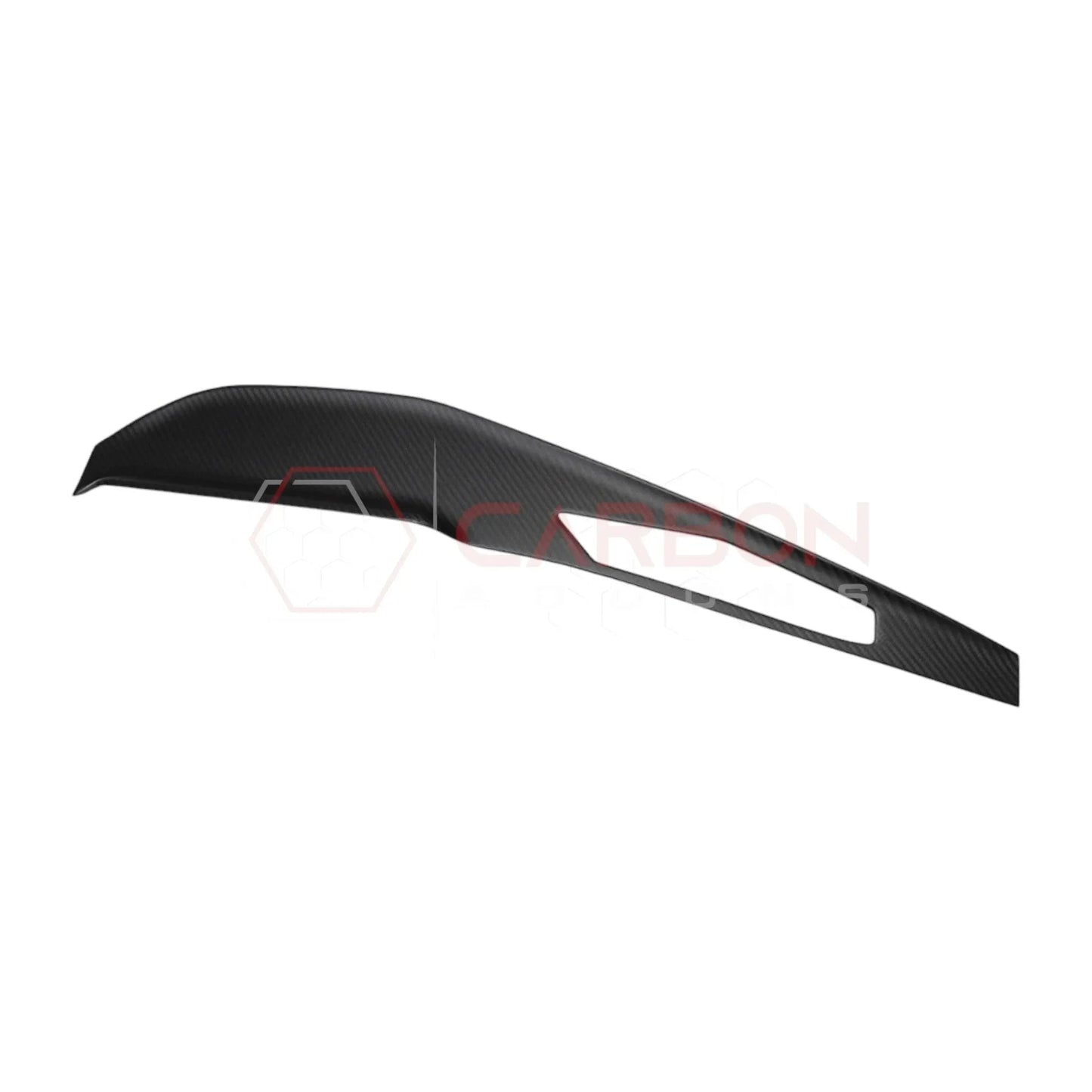 Real Carbon Fiber Dashboard Screen Surround Trim Cover for 2024+ Ford Mustang