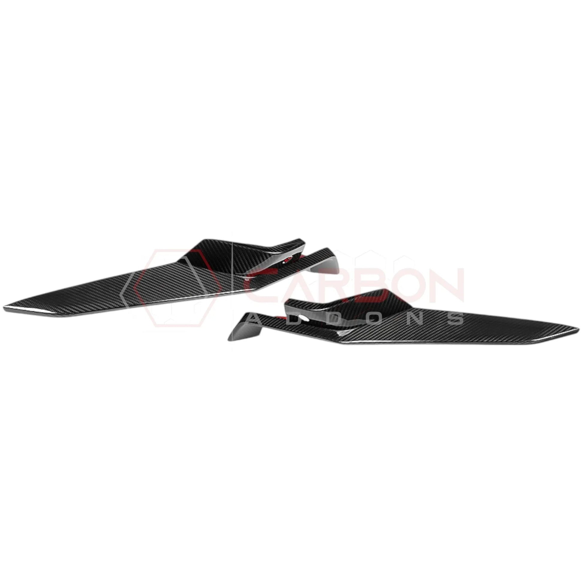 C8 Z06 Corvette Real Carbon Fiber Front Bumper Grill Trims