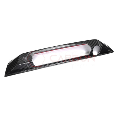 2019+ RAM 1500/TRX/RHO 3rd Brake Light/Rear View Mirror Camera Trim Real Carbon Fiber Cover