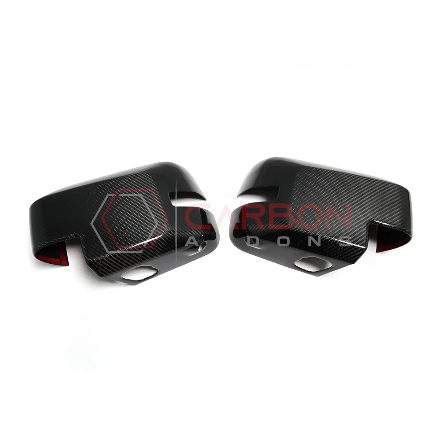 Real Carbon Fiber Mirror Cap Cover with Turn Signal For 2021+ Ford Bronco
