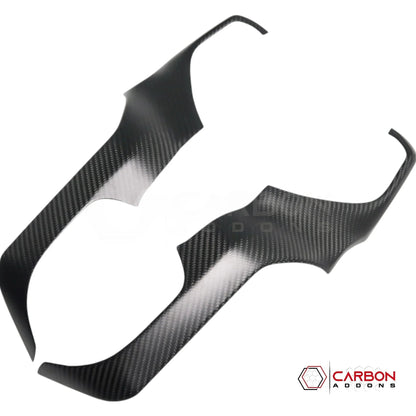 2019+ RAM 1500/TRX/RHO Radio Infotainment Screen Side Trim Hard Carbon Fiber Cover