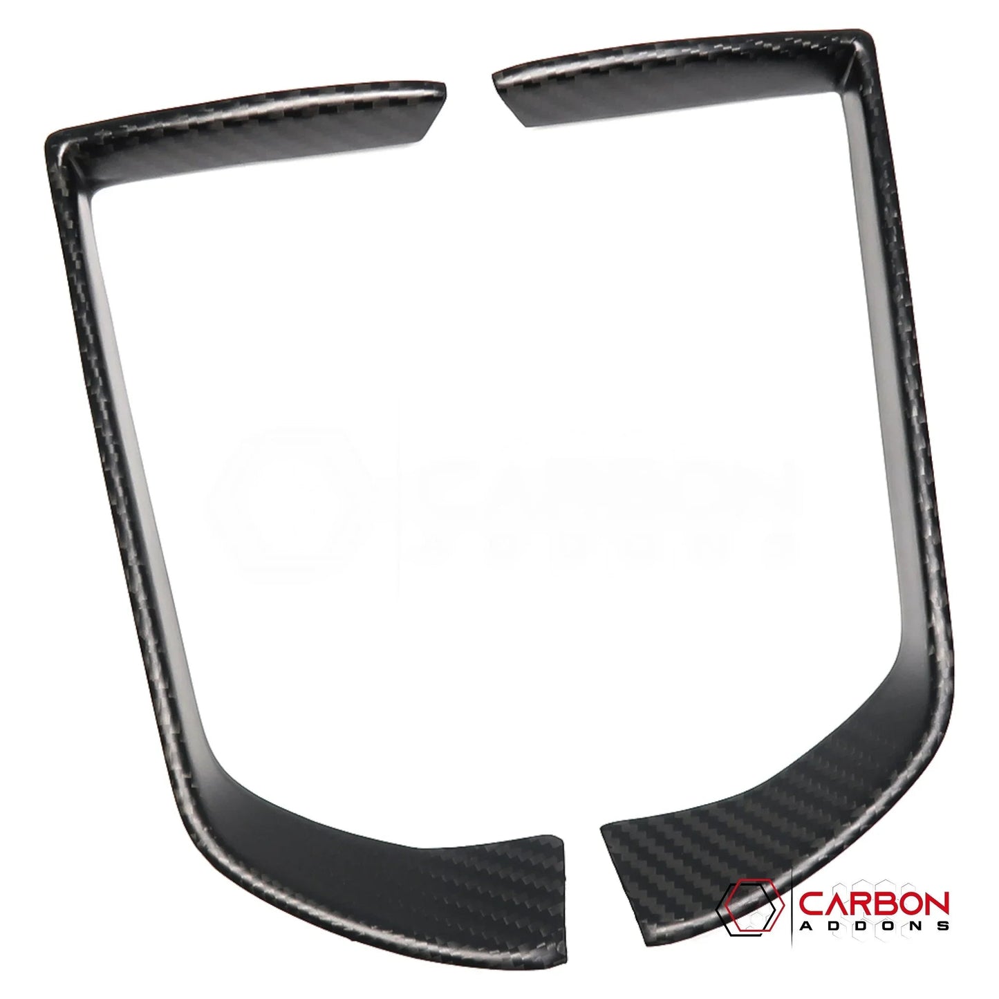 2019+ RAM 1500/TRX/RHO Infotainment Screen AC Vent Trim Hard Carbon Fiber Cover