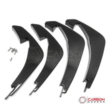 C8 Corvette Carbon Fiber Rear Diffuser Fins Add-On – Real Carbon Fiber Fin Accent Kit (Stingray On