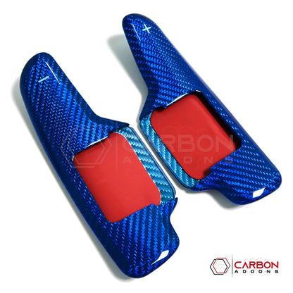 C8 Corvette Real Carbon Fiber Paddle Shifter Covers | Interior Upgrade (2020–2026)