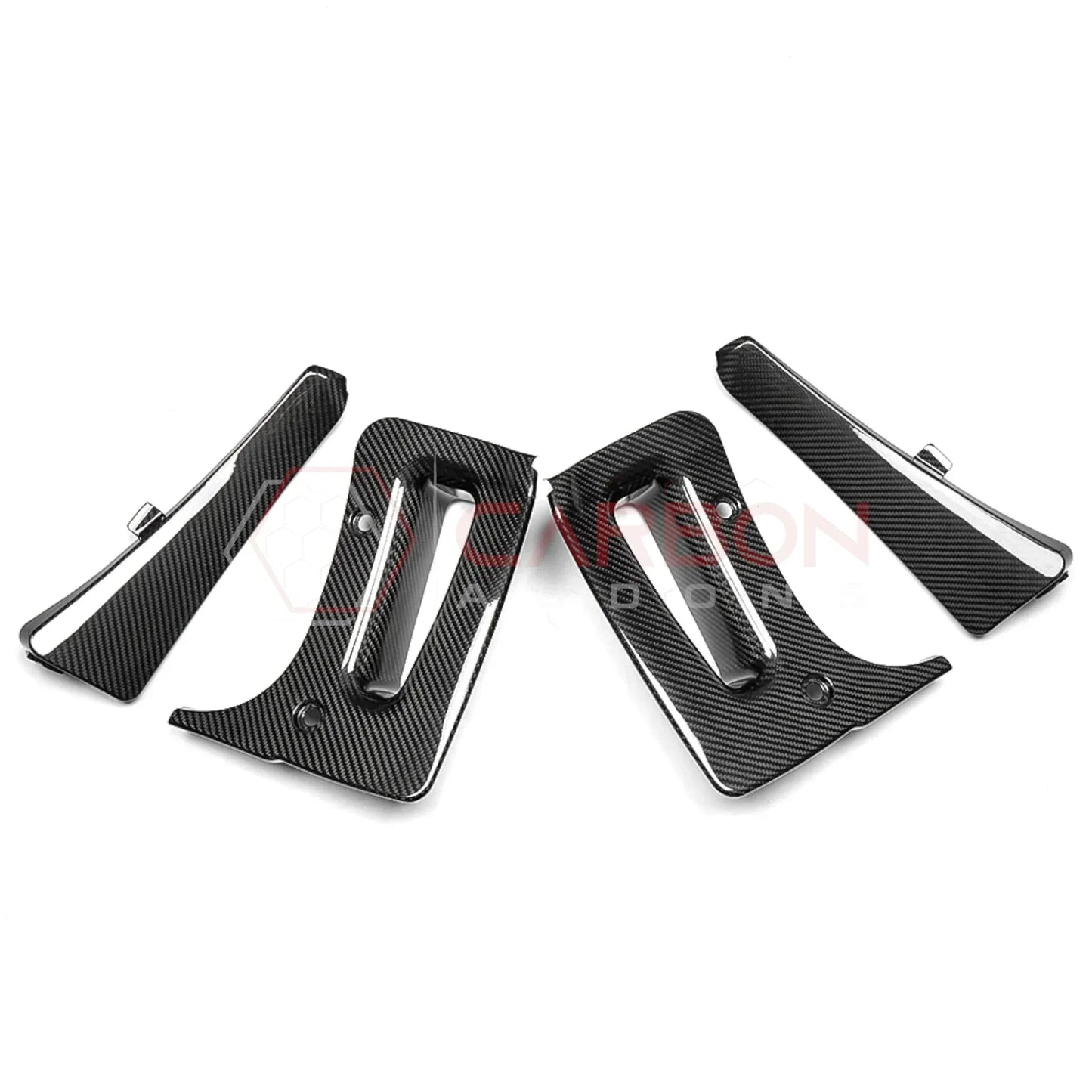 C8 Corvette Z06 & E-Ray 2022-2027 Extended Splash Guards | 4pcs Real Carbon Fiber Mud Flaps Set