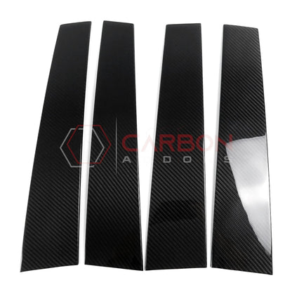 2019+ RAM 1500/TRX/RHO Door Pillar Post Trims Real Carbon Fiber Cover