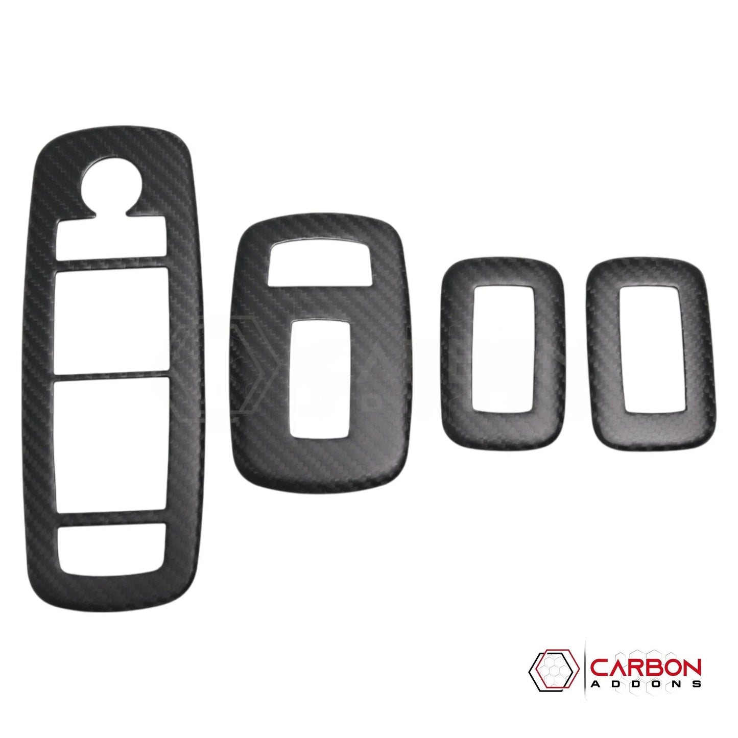 2019+ RAM 1500/TRX/RHO Interior Window Switch Trim Hard Carbon Fiber Cover