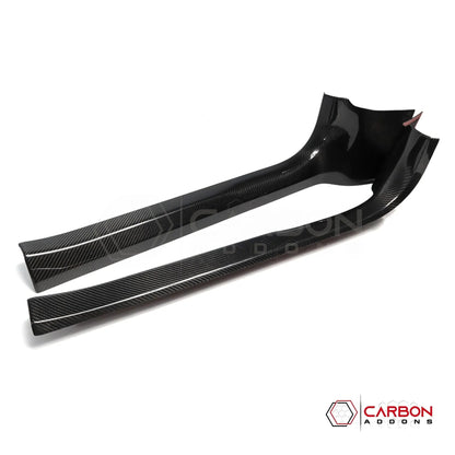 C8 Corvette Real Carbon Fiber Inner Door Sill Panel Covers | Interior Overlay (2020–2026)