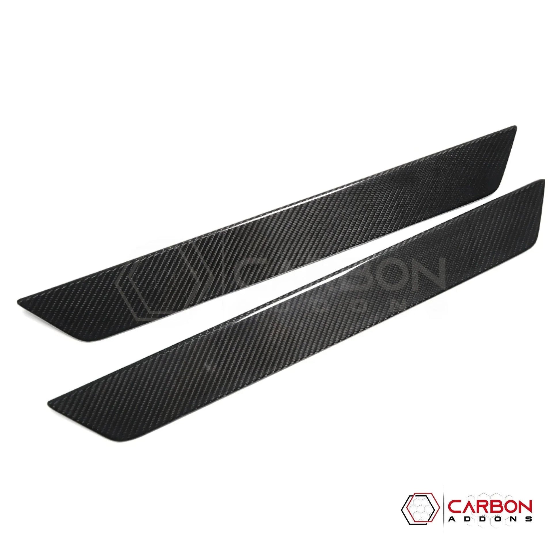 C8 Corvette Real Carbon Fiber Door Sill Plate Covers | Interior Upgrade (2020–2026)