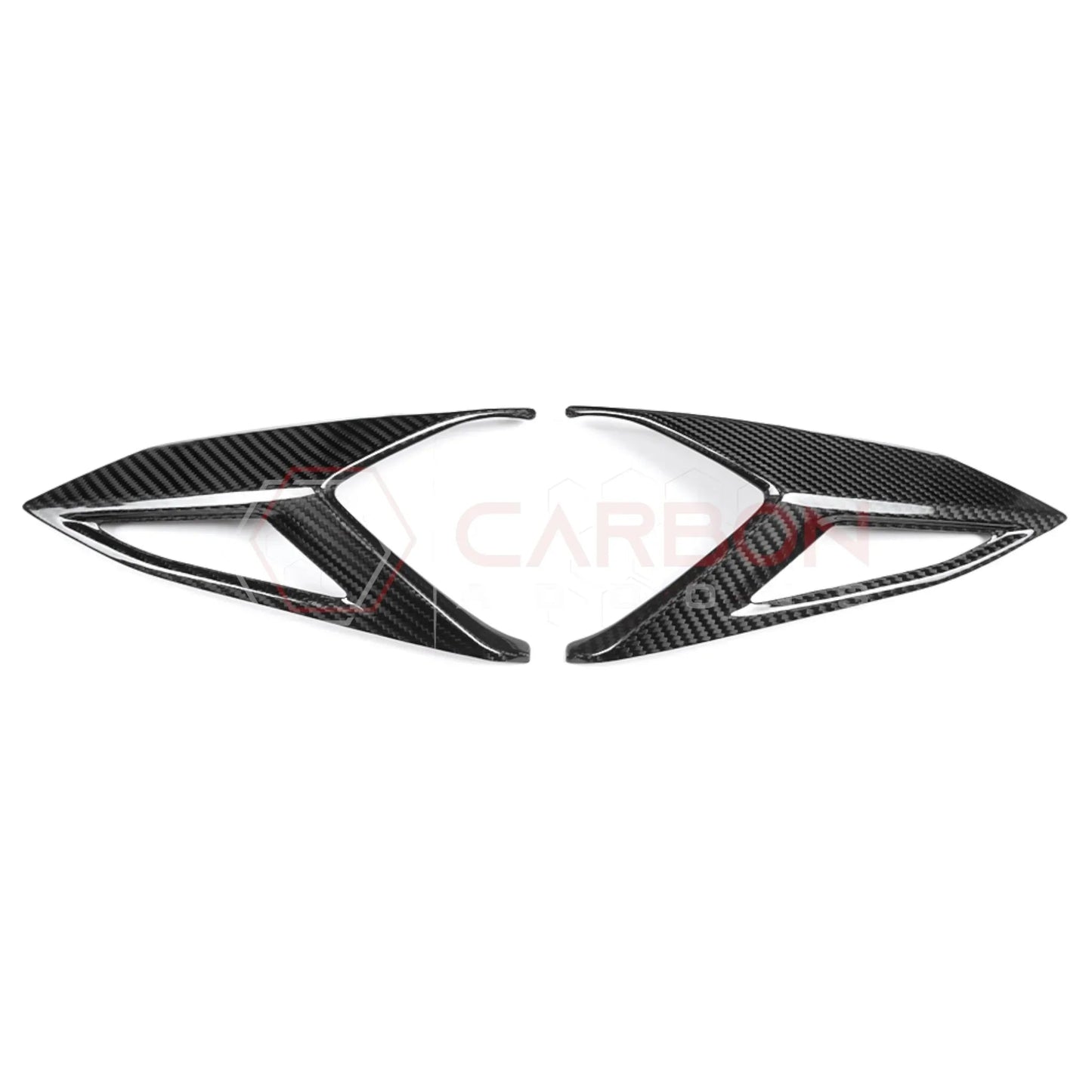 C8 Corvette Rear Taillight Side Lamp Frame Cover – Real Dry Carbon Fiber (2020–2026 Stingray, Z51, Z06, ZR1, HTC & Coupe)