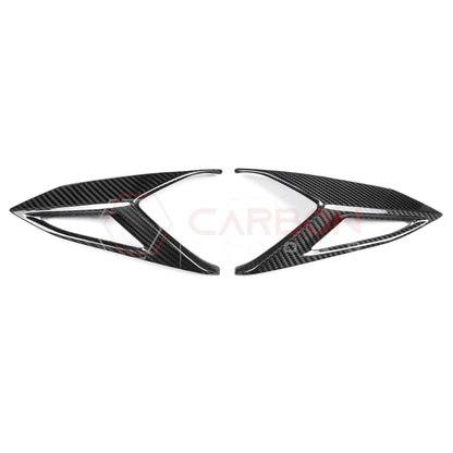 C8 Corvette Rear Taillight Side Lamp Frame Cover – Real Dry Carbon Fiber (2020–2026 Stingray, Z51, Z06, ZR1, HTC & Coupe)